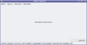 kubuntu 6.10: 28_adept_updater_aktualizace_dokoncena