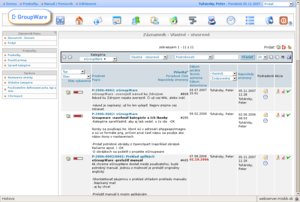 egroupware zaznamnik