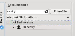 amarok2 kolekce jednoduche hledani