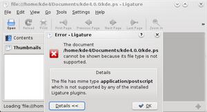 kde 4.0.0-ligature