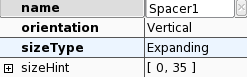 kommander 1 spacer-properties