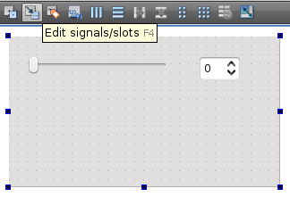 Signal/slot editor