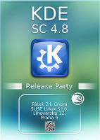 Logo akce KDE 4.8 Release party