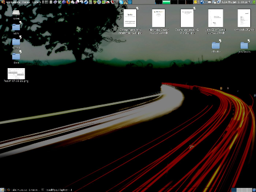 "Sunset Road" (gnome, compiz+emerald)