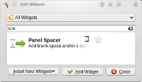 widget Panel Spacer