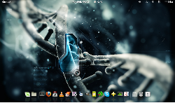 Gnome 3 & DNA wallpaper