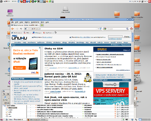 GNOME3 fallback + téma Clearlooks phenix