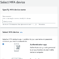 Implementace MFA v různých službách, Amazon