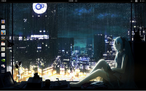 Tokijská noc // Arch a Gnome 3