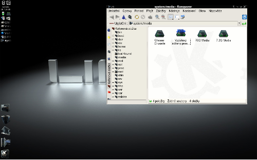 Pracovní desktop KDE 3.5.8