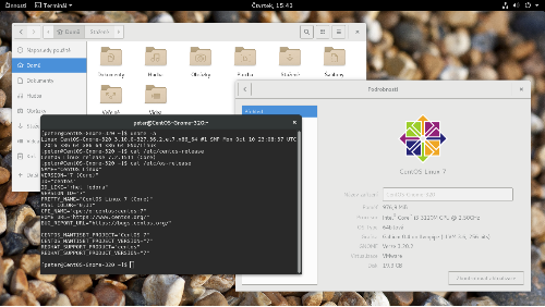 CentOS 7.2 + Gnome 3.20.2