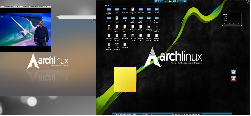 Archlinux x86_64 KDE  4.2.2-1/2