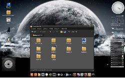 Linux Mint 10 - DrakFire Black + Awn