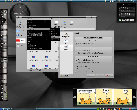 KDE 4.2.1 na openSUSE 10.3, obrázek 1