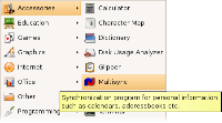 Multisync, (ne)synchronizace dat mezi K300i a PC (Evolution), obrázek 1