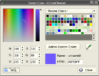 KColorChooser, obrázek 1