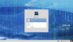 GDM Ubuntu 9.10. Asus EEE PC 1005HA