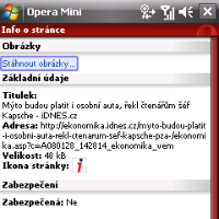 Opera Mini 4, obrázek 4