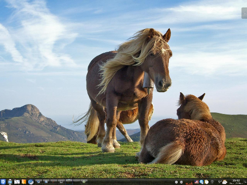 KDEmod 4.3.3 horses
