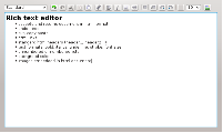 Rich text editor pro Qt, obrázek 3