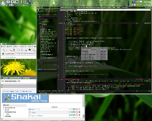 KDE a vim