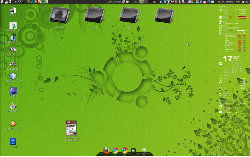 Ubuntu + compiz + AWN + Conky