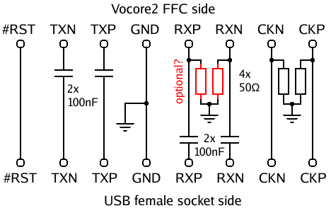 Schematics od the adapter