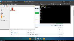 i3wm téměř ve výchozím nastavení, Xfce na druhém počítači