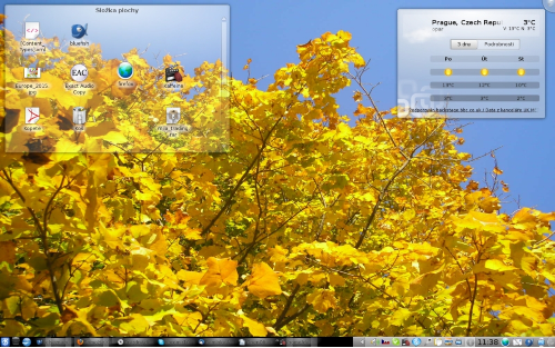 Podzimní nálada - Debian sid, KDE 4.4.5