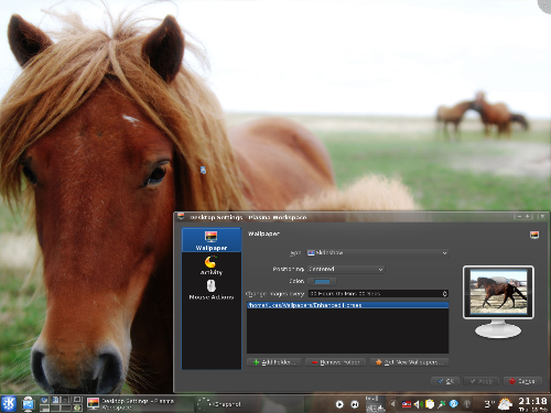 KDE 4.4 Horses