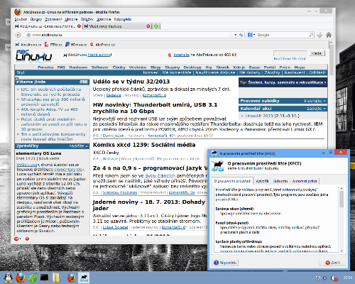 Xfce 4.10 + Windows8 skin