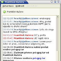 Šifrovaný Jabber s GPG v Pidginu, obrázek 1