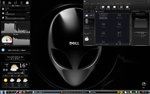 KDE 4.2.4, styl Oxygen