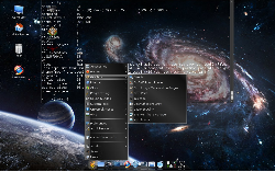 Gnome 2.30 + AWN + SlicknesS-black + Gnome Crystal Diamonds Icons