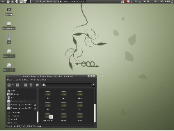 Gentoo - Xfce 4.8 - Dark Eco