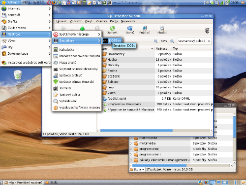 GNOME na mém desktopu