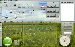 KDE 4.2.3, témata Aya a Plastik