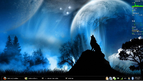 OpenBox + Tint2 + Gkrellm