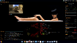Xfce 4.10, Conky, černovláska