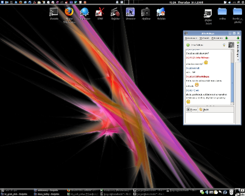 KDE 3.5.8, Plastik + Polyester + Oxygen