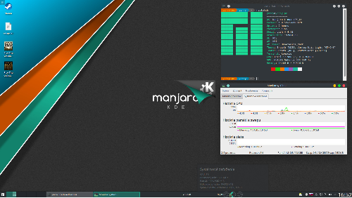 Dávam šancu KDE: Manjaro, ako inak...