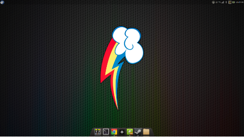 Xfce 4.10 + Rainbow Dash