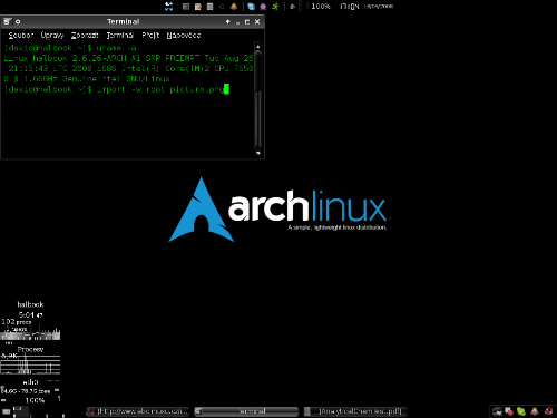 Archlinux  Dark Xfce4 update