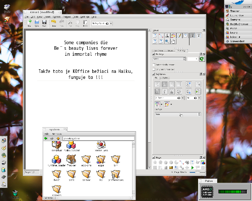 Haiku a KOffice.
