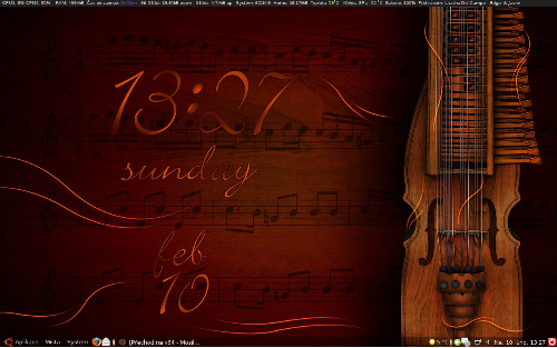 Gnome 2.20, wallpaperclock screenlet, conky