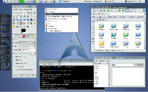 Arch&KDE&QtCurve&Platiklaptop