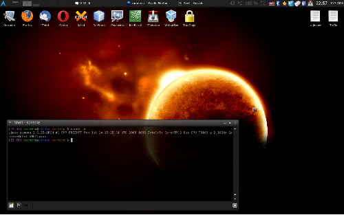 Arch Linux ve tmě