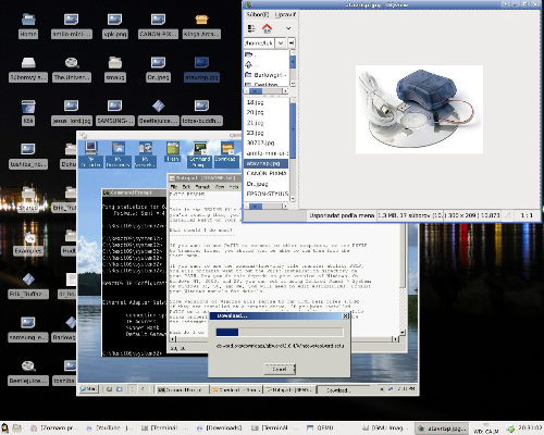Takže moja tradična XFCE4.6beta plocha