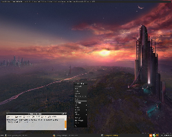 Openbox + Pypanel + Conky ;)