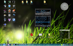 GNOME Ubuntu 9.10 tema win 7